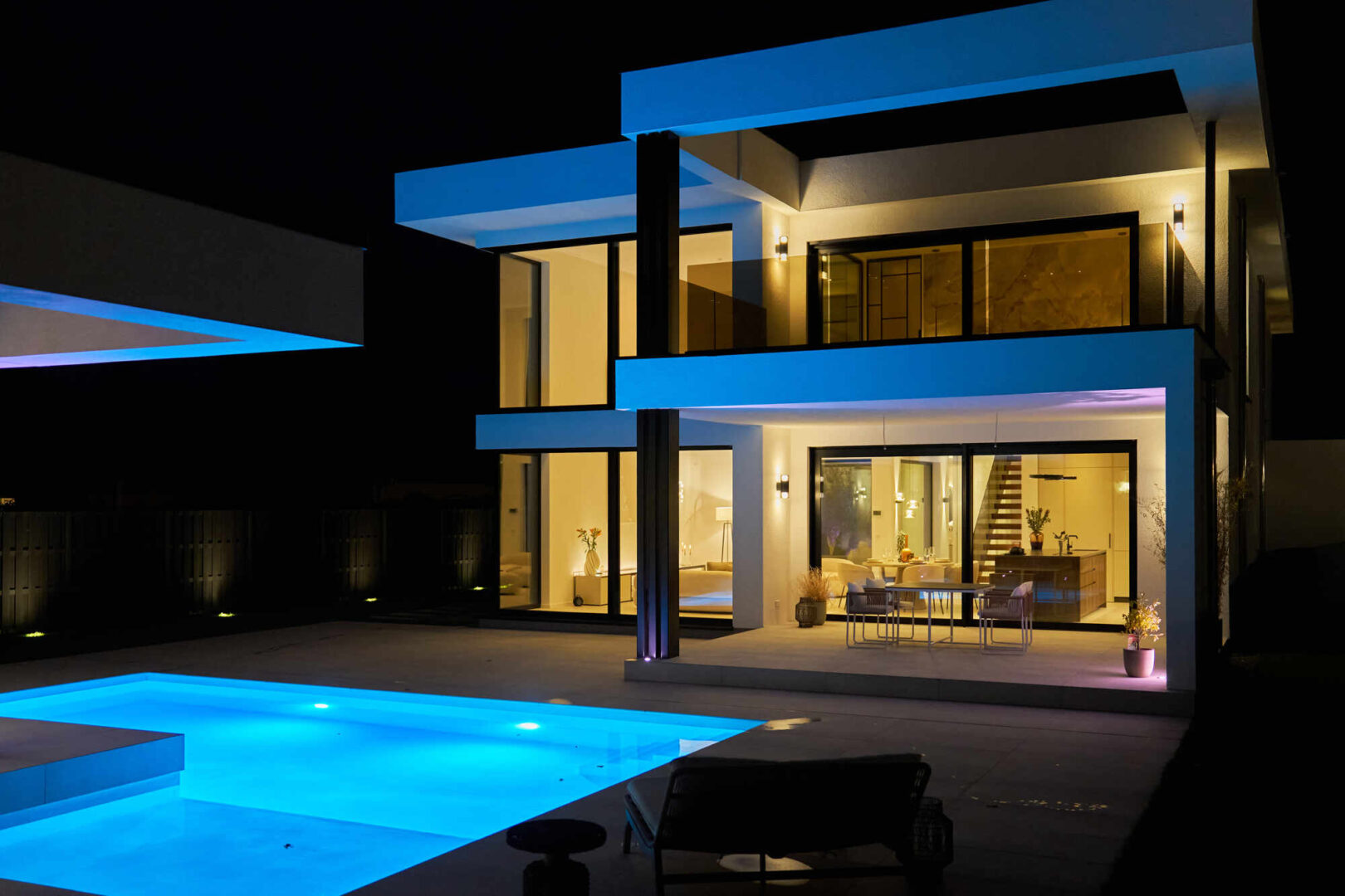Villa by night
