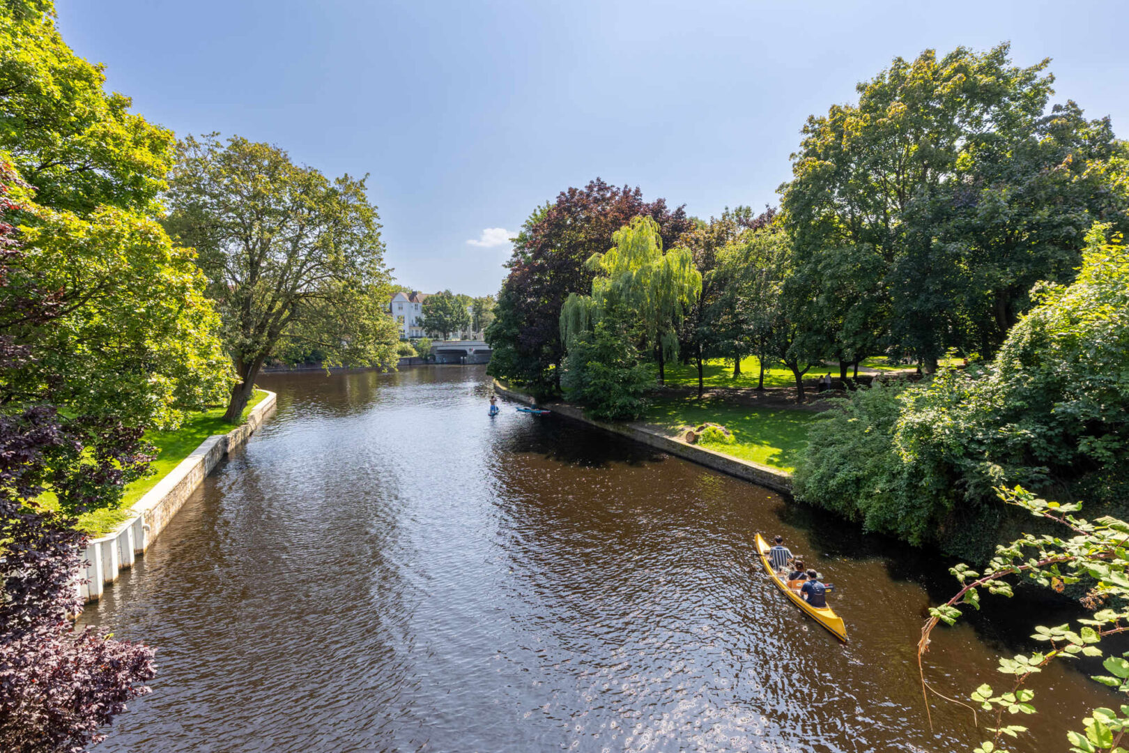 Die Alster vor der Tür