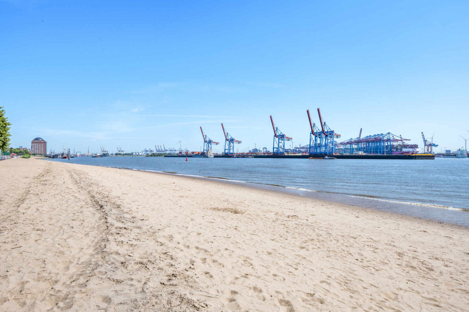 Der Elbstrand vor der Tür!