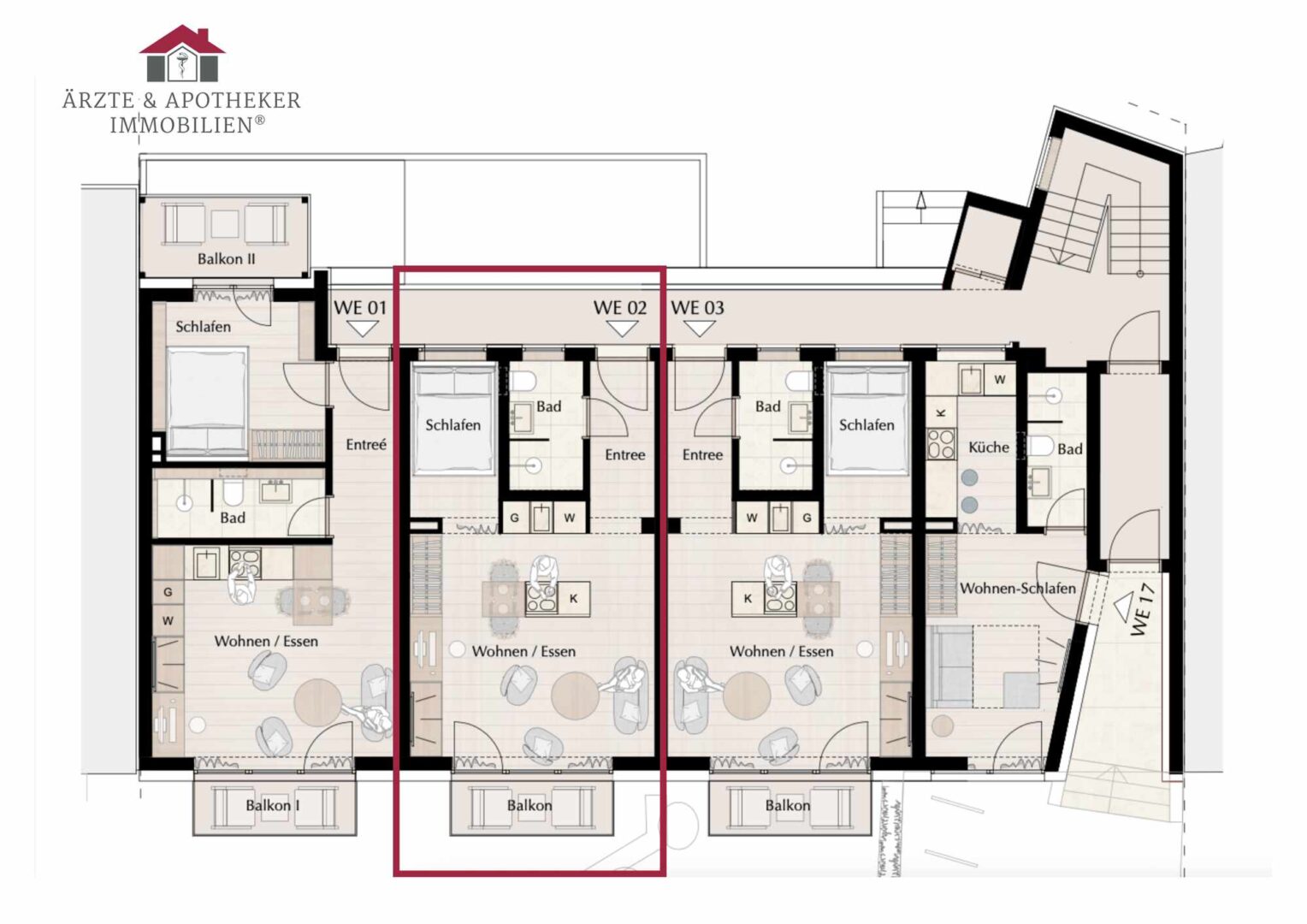 Grundriss Wohnung 2