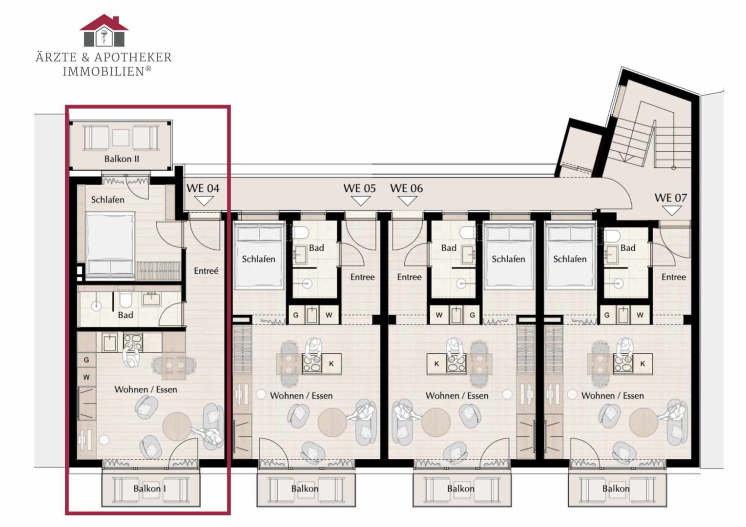 Grundriss Wohnung 4